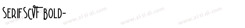 SerifSCVF Bold字体转换